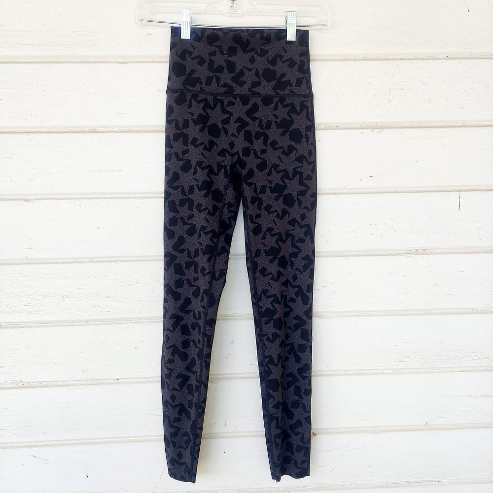 Gray Star Pattern Aerie Yoga Pants Leggings Compressive Size Small
